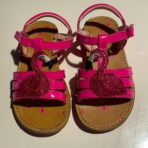 PINK FLAMINGO SANDALS